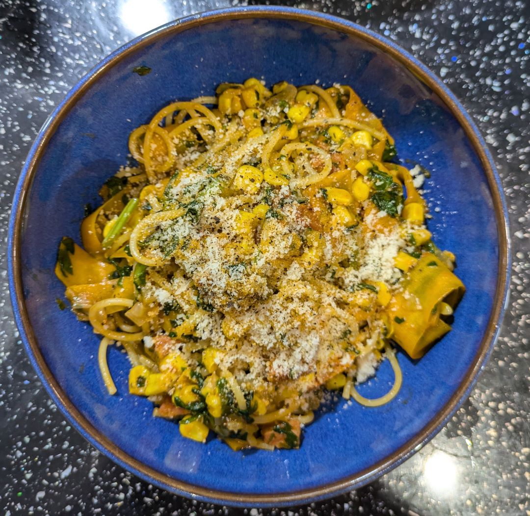 Ninja Speedi Spanish-Inspired Pesto Pasta with Chorizo