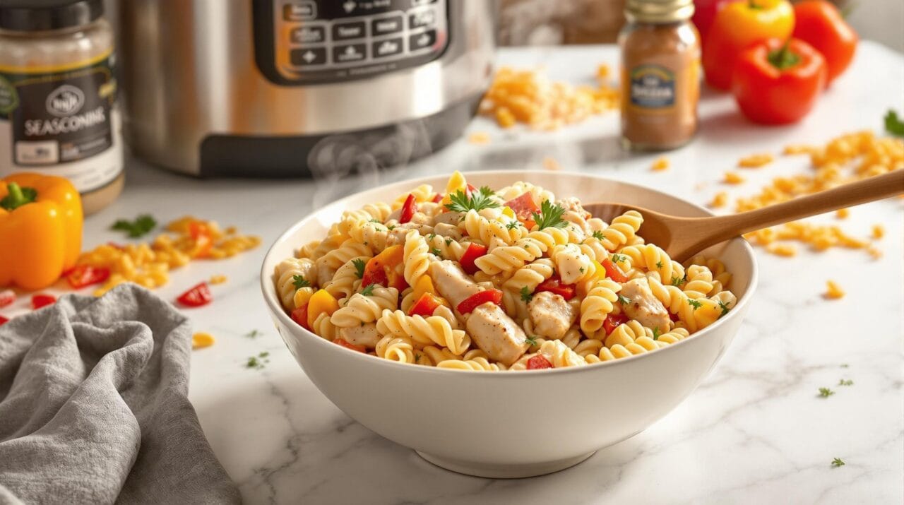 Cajun Philly Chicken Pasta in the Ninja Speedi