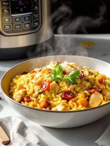 Saffron Risotto with Chicken and Sundried Vegetables in the Ninja Speedi