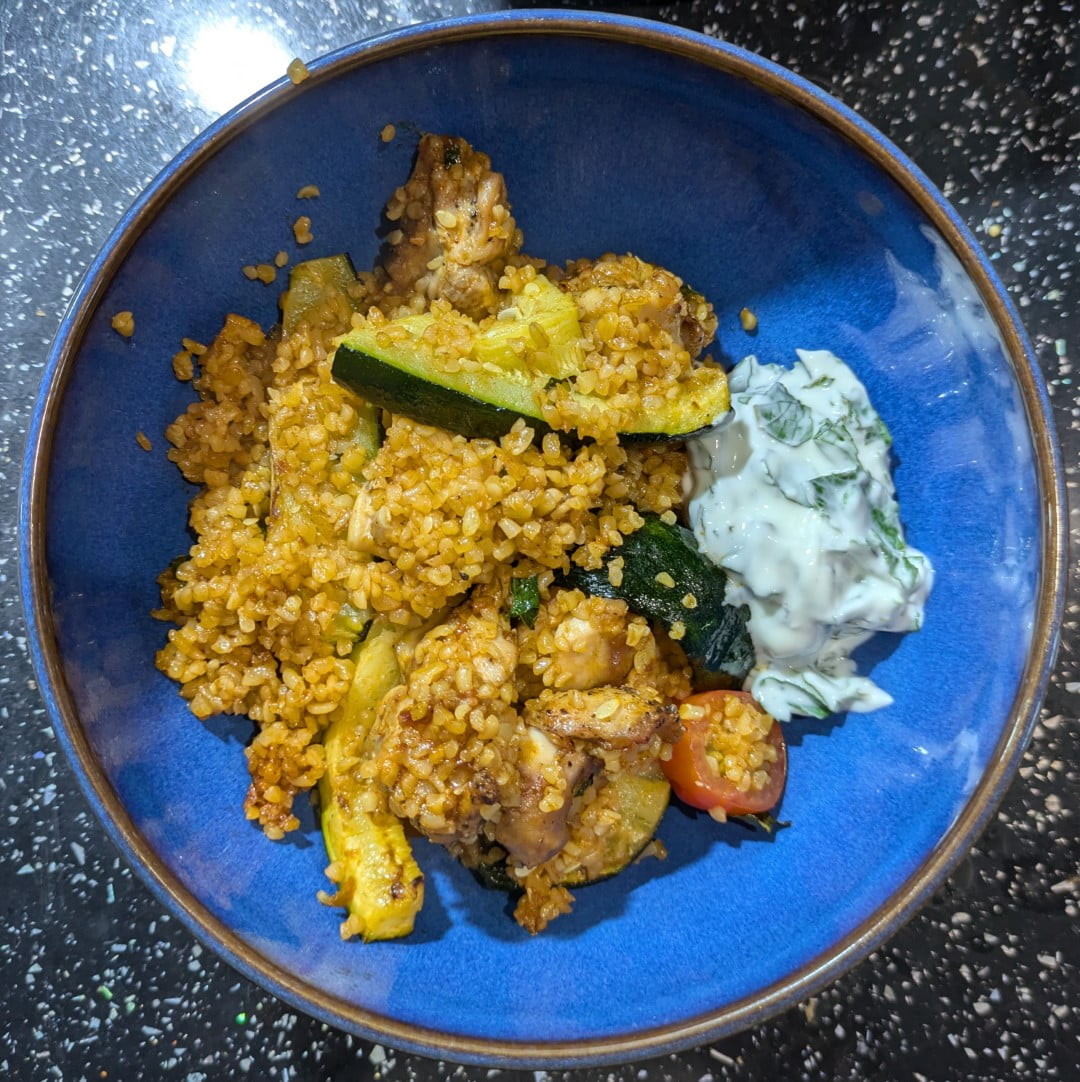 Ninja Speedi Harissa Chicken with Bulgur