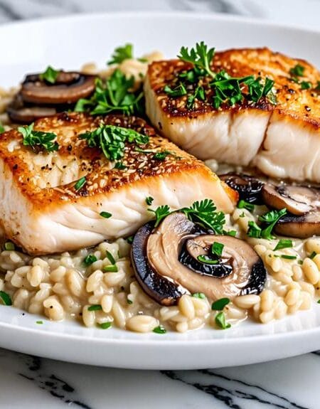 Ninja Speedi Mushroom Risotto with Hake