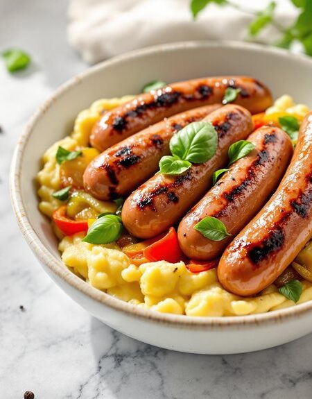 Italian Sausage and Peppers with Creamy Polenta in Ninja Speedi