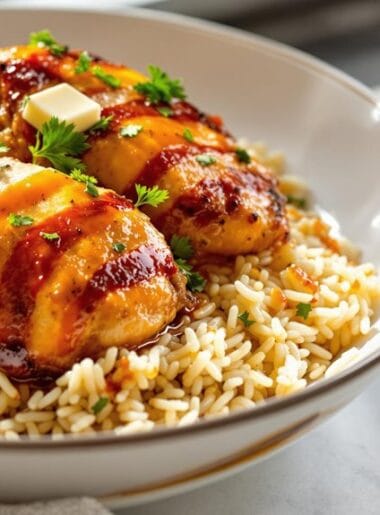 Peri Peri Chicken & Garlic Rice Bowl in Ninja Speedi