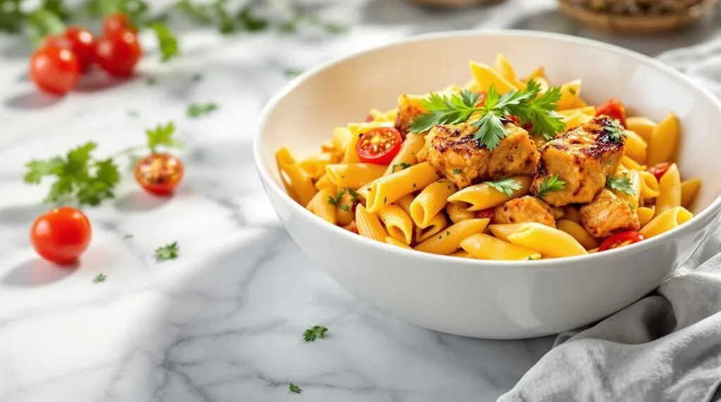 Spicy Peri Peri Chicken Pasta in Ninja Speedi