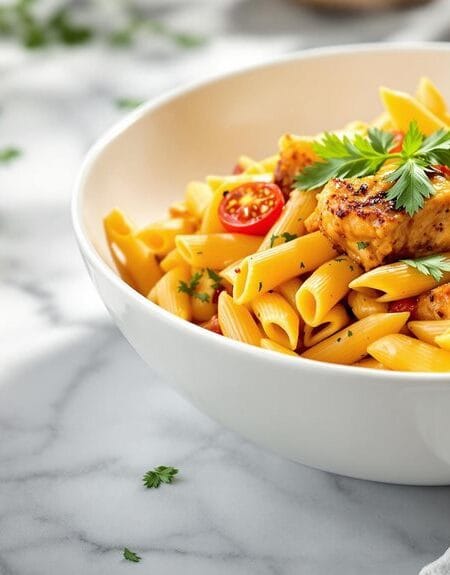 Spicy Peri Peri Chicken Pasta in Ninja Speedi