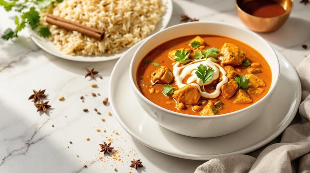 Butter Chicken with Jeera Rice in Ninja Speedi