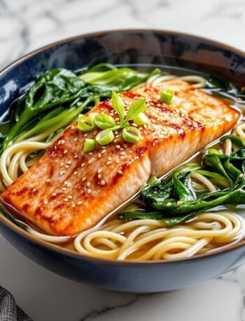 Asian-Style Salmon with Noodles in Ninja Speedi