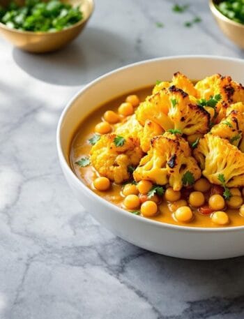 Chickpea Curry With Roasted Cauliflower in Ninja Speedi