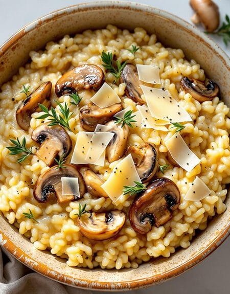 Creamy 30-Minute Mushroom & Thyme Risotto in Ninja Speedi