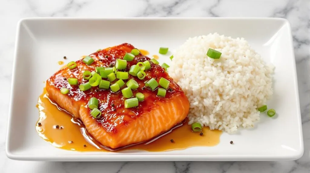 Maple-Glazed Salmon with Sweet Potato Mash in Ninja Speedi