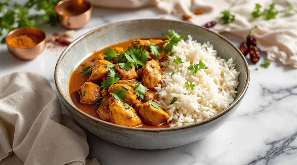 Ninja Speedi Spicy Chicken Madras Curry with Steamed Rice