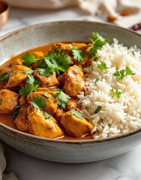 Ninja Speedi Spicy Chicken Madras Curry with Steamed Rice