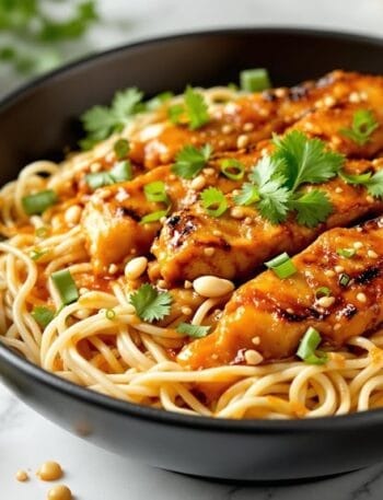 Satay Chicken with Peanut Noodles in Ninja Speedi