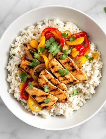 Speedi Chicken Fajita Bowl With Coriander-Lime Rice