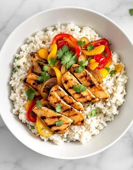 Speedi Chicken Fajita Bowl With Coriander-Lime Rice