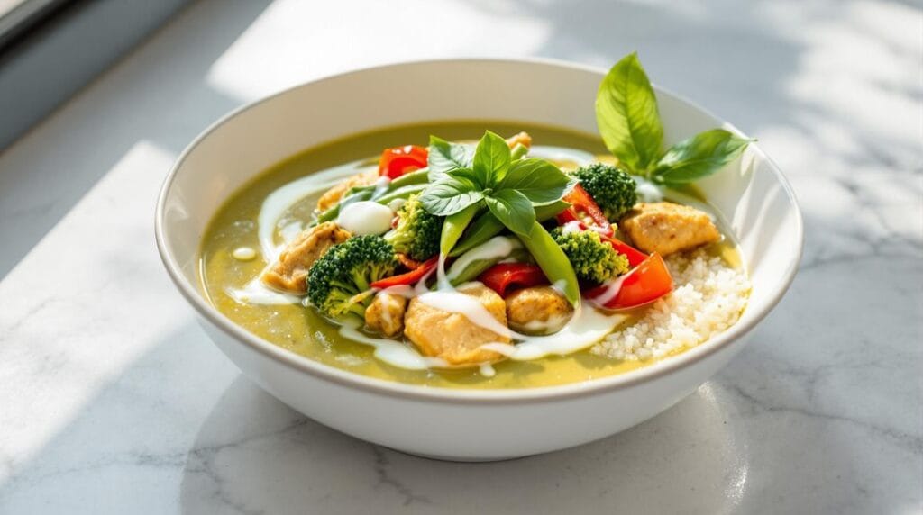 Thai Green Curry Chicken and Vegetables in Ninja Speedi