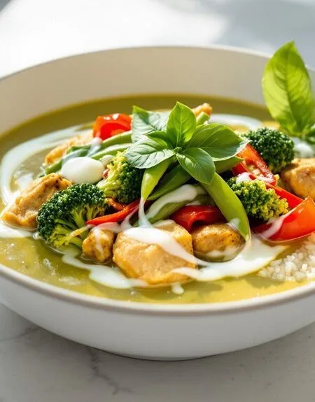 Thai Green Curry Chicken and Vegetables in Ninja Speedi